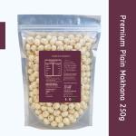 Madhuwan Premium Plain Makhana | Natural Fox Nuts | Healthy| From Mithila, Bihar (1 x 250 g)